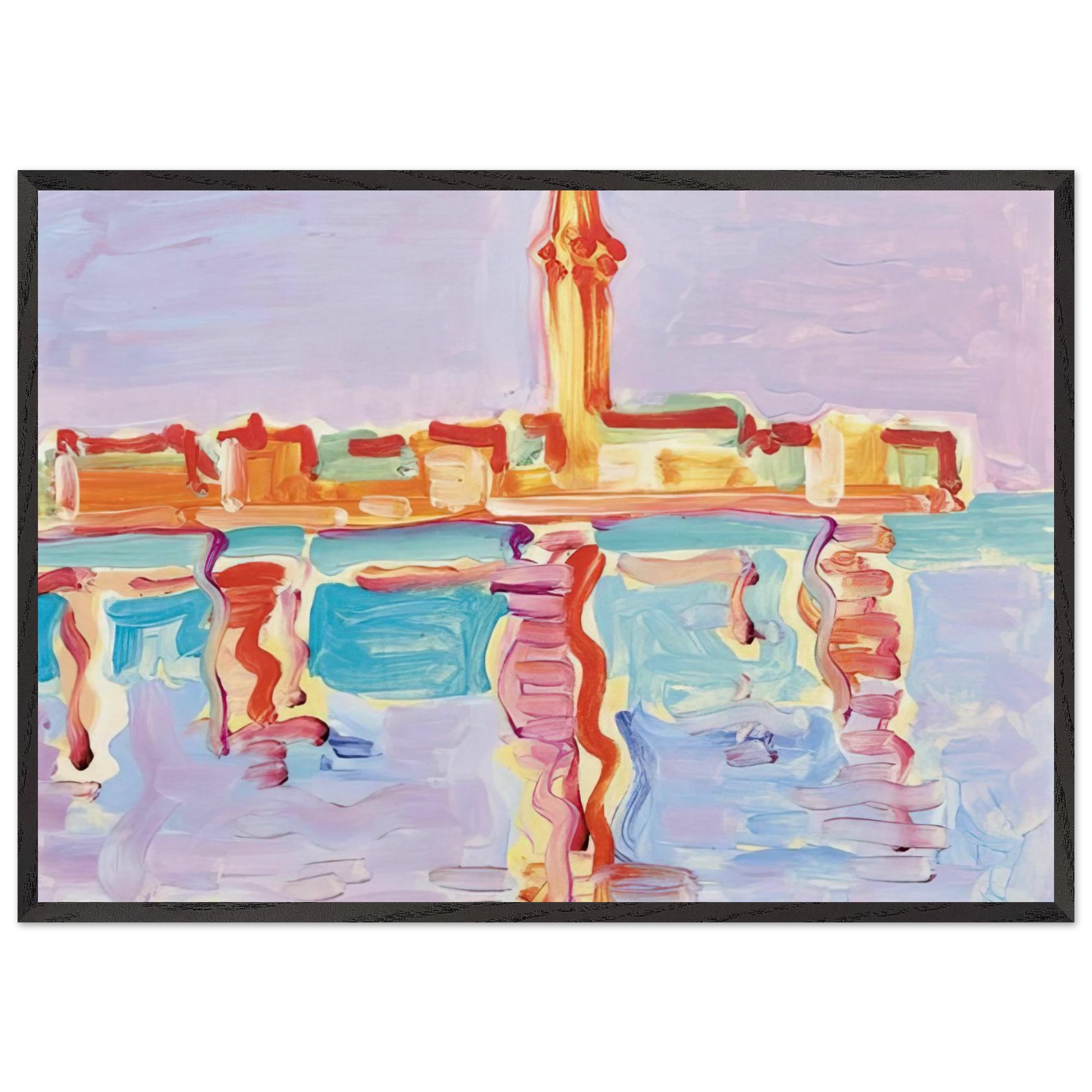 Untitled - 1955 N4 - Charles Lapicque Framed Art Print – Black Wooden Frame - Default Title - -Framed Art Print