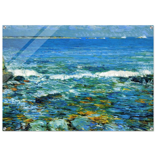Duck Island from Appledore - Childe Hassam Acrylic Print - 70x100 cm / 28x40″ inches | Childe Hassam Wall Art | Childe Hassam Prints