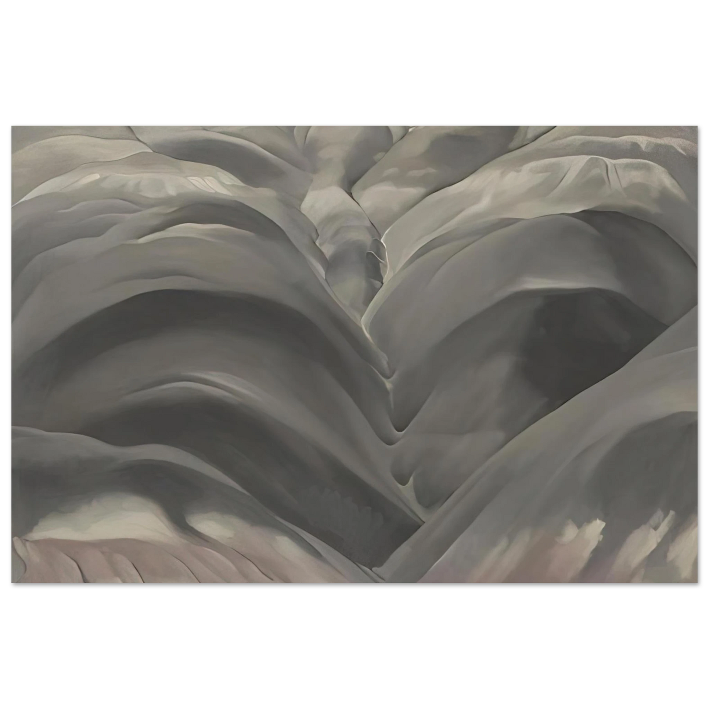 Georgia O'Keeffe - Black Place I Fine Art Poster - 40x60 cm / 16x24 inches