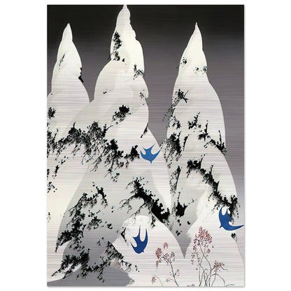 Winter Pine - Eyvind Earle Brushed Aluminum Print - 70x100 cm / 28x40 inches | Eyvind Earle Aluminum Print | Eyvind Earle Prints