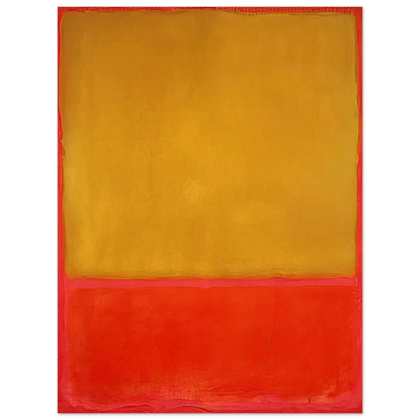 Mark Rothko - Ochre and Red on Red - 1954 Wall Art - 21x29.7 cm / 8x12" - Fine Art Poster - -