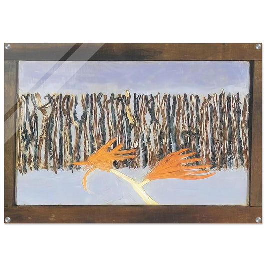 Burning Bush - 1953 - Forrest Bess Acrylic Print - 70x100 cm / 28x40″ inches