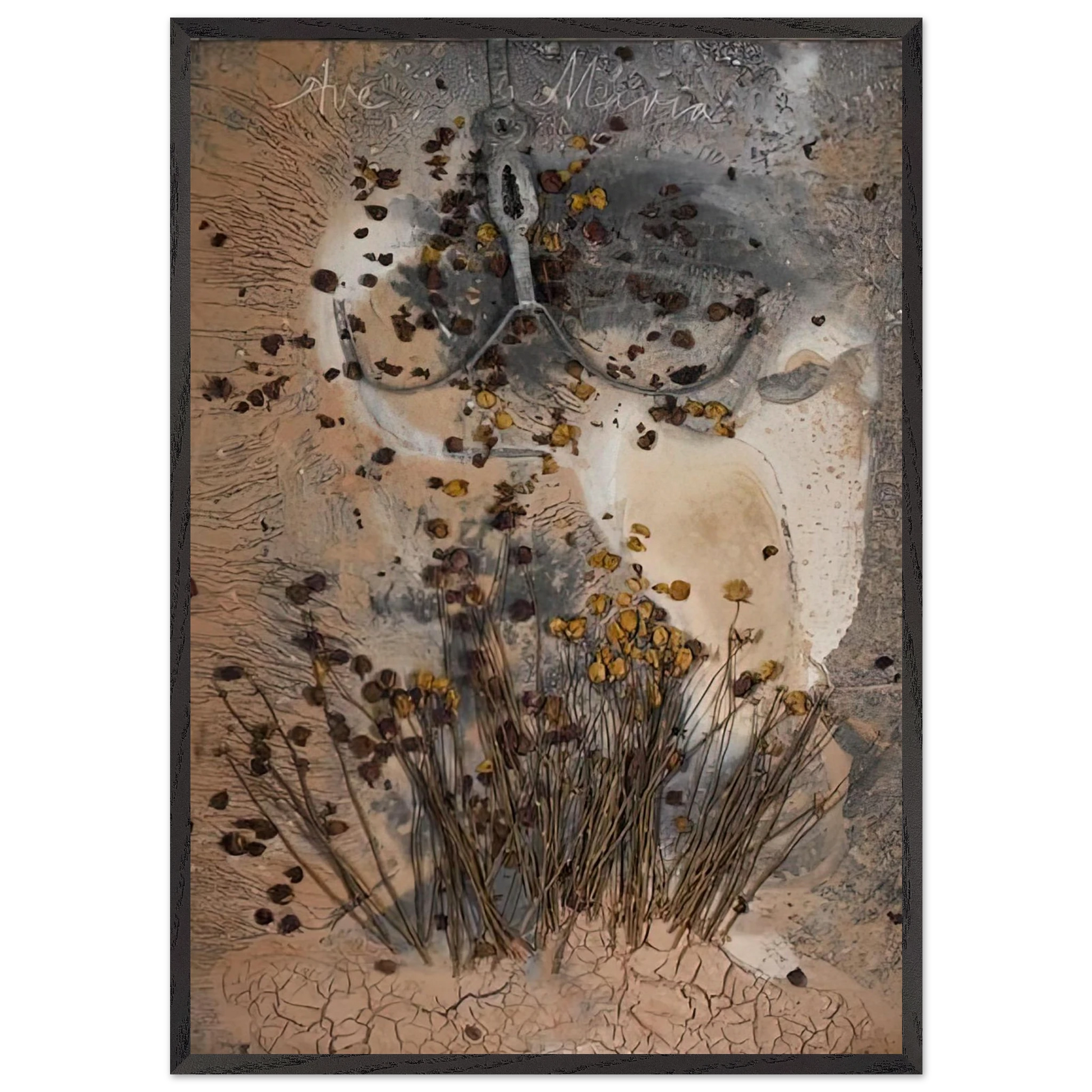 AVE MARIA 2007 - Anselm Kiefer Framed Art Print – Black Wooden Frame - Default Title - -Framed Art Print