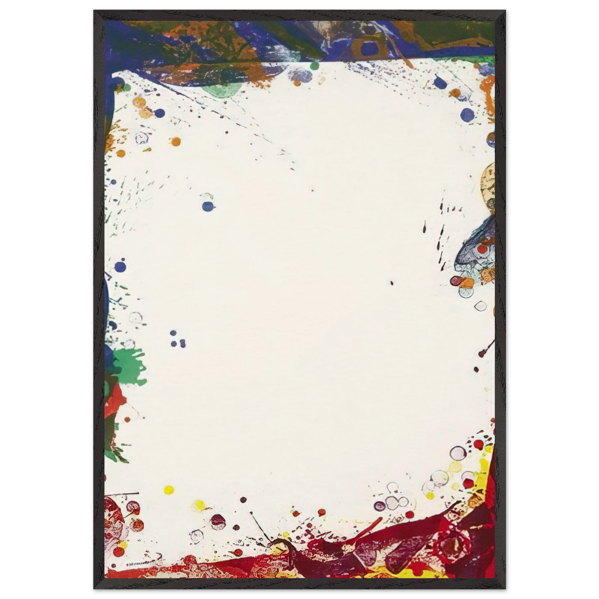 Sulfur Sails - Sam Francis Framed Art Print – Black Wooden Frame - Default Title - -Framed Art Print