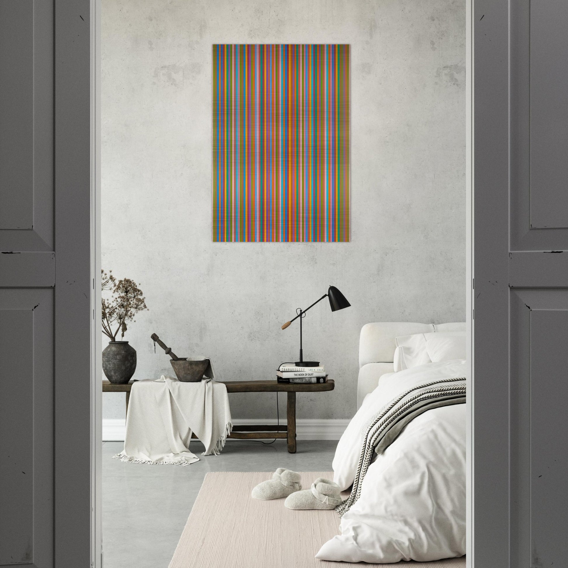 ECCLESIA 1985 - Bridget Riley Brushed Aluminum Print - 70x100 cm / 28x40 inches | Bridget Riley Aluminum Print | Bridget Riley Prints