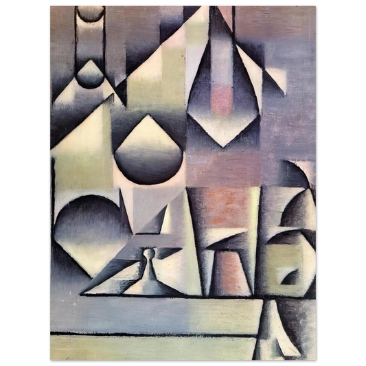 Juan Gris - BOTTLE AND PITCHER Fine Art Poster - Default Title