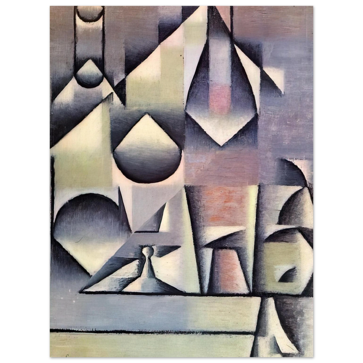 Juan Gris - BOTTLE AND PITCHER  75x100 cm / 30x40inches Fine Art Poster