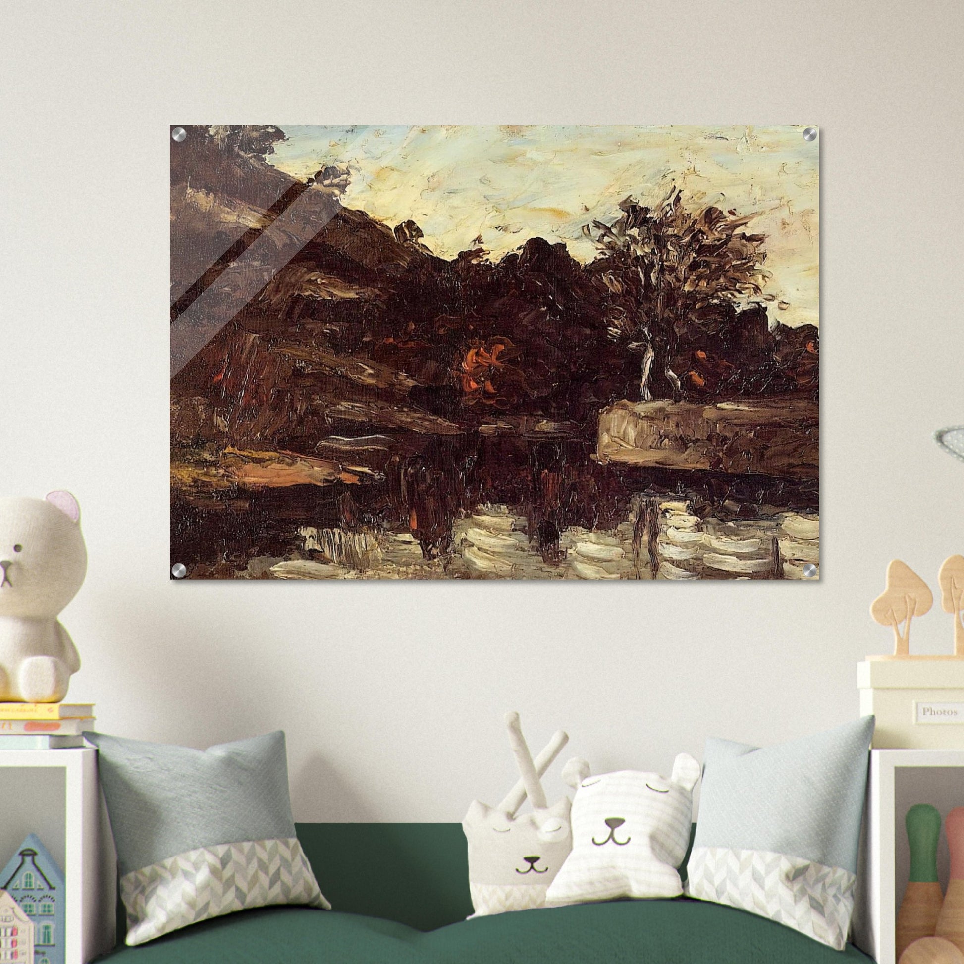 Bend in the River - Paul Cézanne Acrylic Print - 70x100 cm / 28x40″ inches