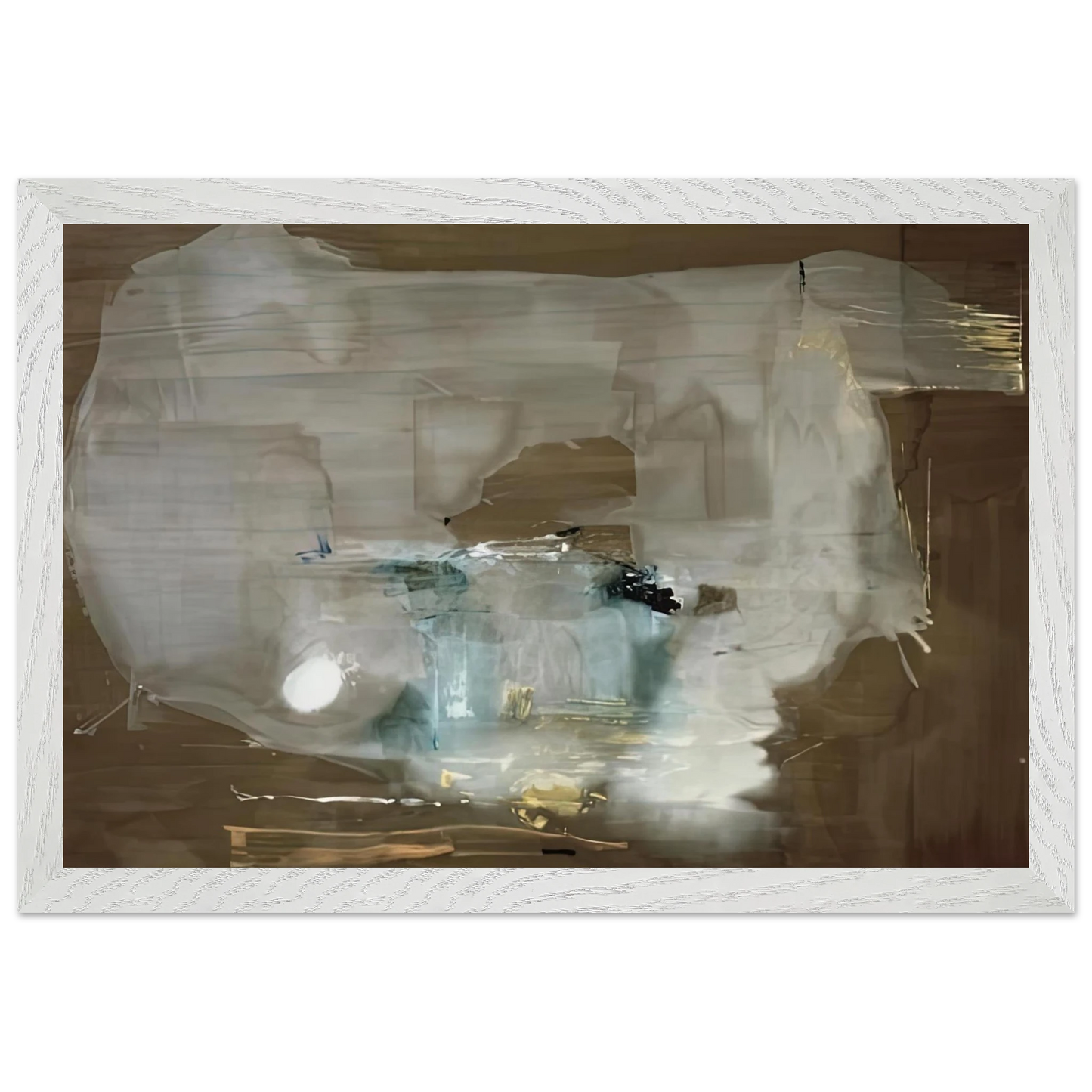 Helen Frankenthaler - M, 1977- Wall Art - 30x40 cm / 12x16 inches - Premium Wooden Framed Poster With Fine Art Paper - Wood frame