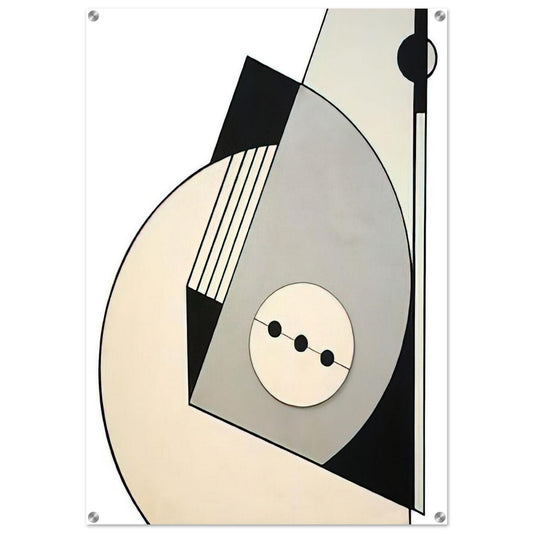 Gris - Concretism - Carmelo Arden Quin Acrylic Print - 70x100 cm / 28x40″ inches | Carmelo Arden Quin Wall Art | Carmelo Arden Quin Prints