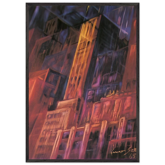 Untitled - 1965 N5 - Konrad Zuse Framed Art Print – Black Wooden Frame - Default Title - -Framed Art Print