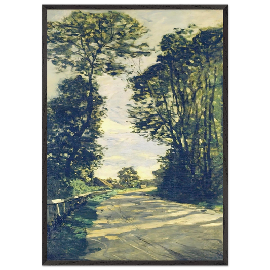 Road to the Saint-Simeon Farm - claude monet Framed Art Print – Black Wooden Frame - Default Title - -Framed Art Print