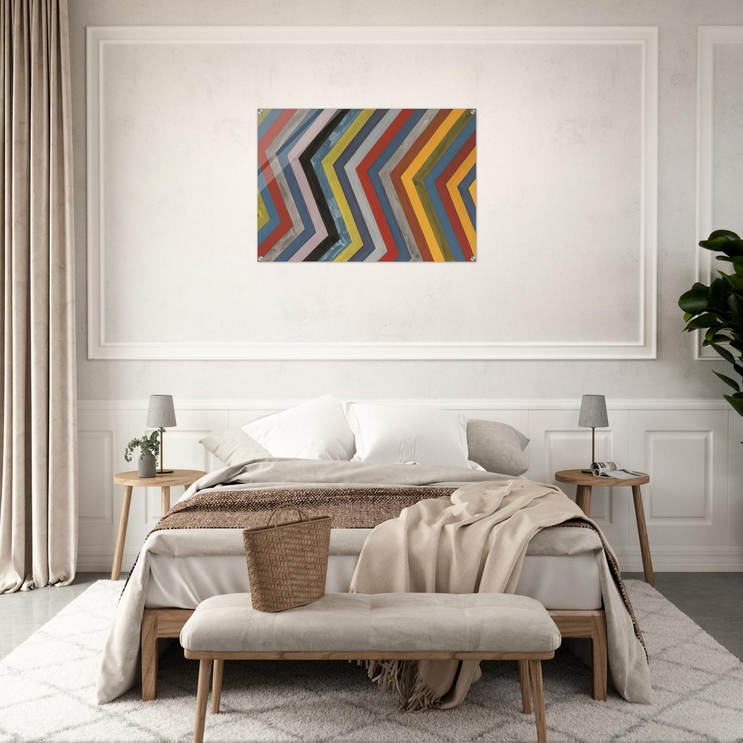 Irregular Bands with Colors Superimposed - Sol LeWitt Acrylic Print - 70x100 cm / 28x40″ inches | Sol LeWitt Wall Art | Sol LeWitt Prints