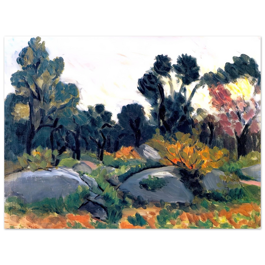 Henri Matisse - ROCKS IN THE VALLEE DU LOUP 1925 Fine Art Poster - Default Title