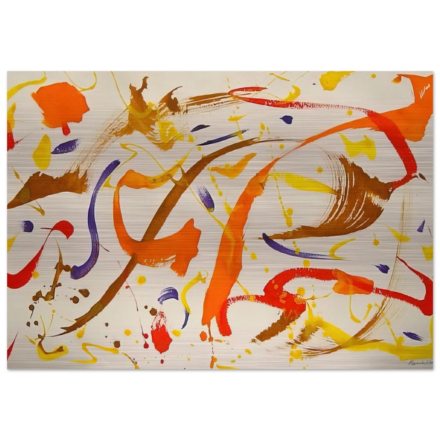 Untitled Abstract - 1975 - Alexander Liberman Brushed Aluminum Print - 70x100 cm / 28x40 inches | Alexander Liberman Aluminum Print | Alexander Liberman Prints