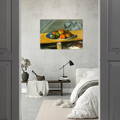 Apples, Pears and Grapes - Paul Cézanne Acrylic Print - 70x100 cm / 28x40″ inches