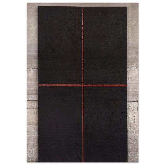 Untitled First Relief - 1961 - Donald Judd Brushed Aluminum Print - 70x100 cm / 28x40 inches | Donald Judd Aluminum Print | Donald Judd Prints