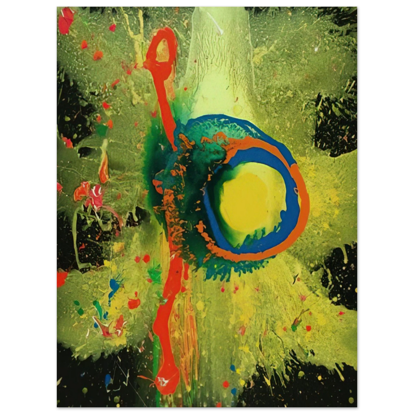 John Hoyland - Survivor Man 17.08.08 - 2008 Fine Art Poster - Default Title
