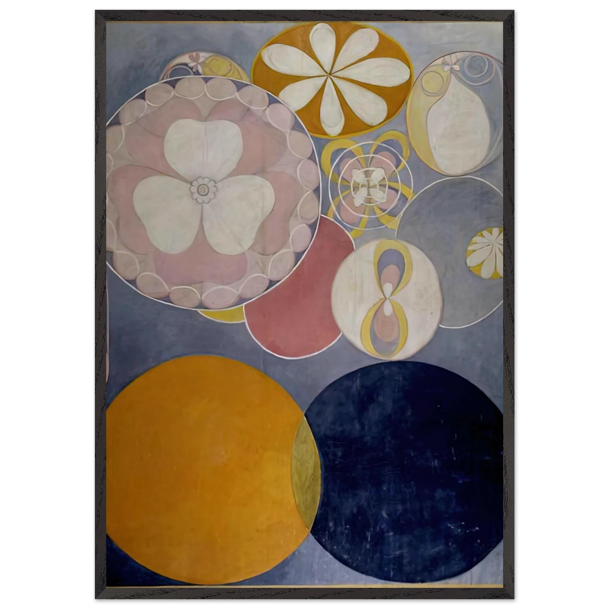 DE TIO ST RSTA N 2 BARNAALDERN 1907 - Hilma af Klint Framed Art Print – Black Wooden Frame - Default Title - -Framed Art Print