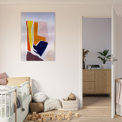 Catalan Via Paris - 1984 - Ronnie Landfield Brushed Aluminum Print - 70x100 cm / 28x40 inches | Ronnie Landfield Aluminum Print | Ronnie Landfield Prints