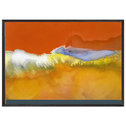 Violet Grove - 1978 - Ronnie Landfield Framed Art Print – Black Wooden Frame - Default Title - -Framed Art Print