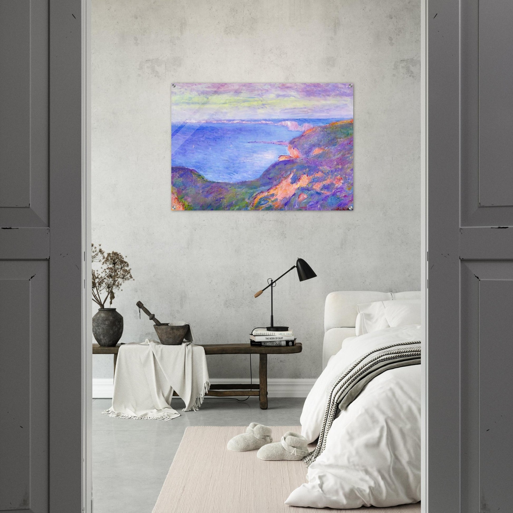 Cliff near Dieppe 2 - claude monet Acrylic Print - 70x100 cm / 28x40″ inches