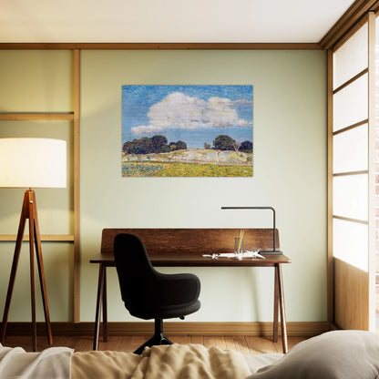 Dragon Cloud, Old Lyme - Childe Hassam Brushed Aluminum Print - 70x100 cm / 28x40 inches | Childe Hassam Aluminum Print | Childe Hassam Prints