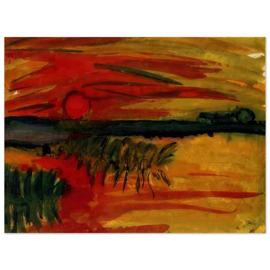 Emil Nolde - Sunset Fine Art Poster - Default Title