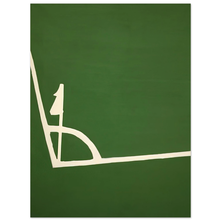 Raoul De Keyser - Kalklijnen hoek - 1971  75x100 cm / 30x40inches Fine Art Poster