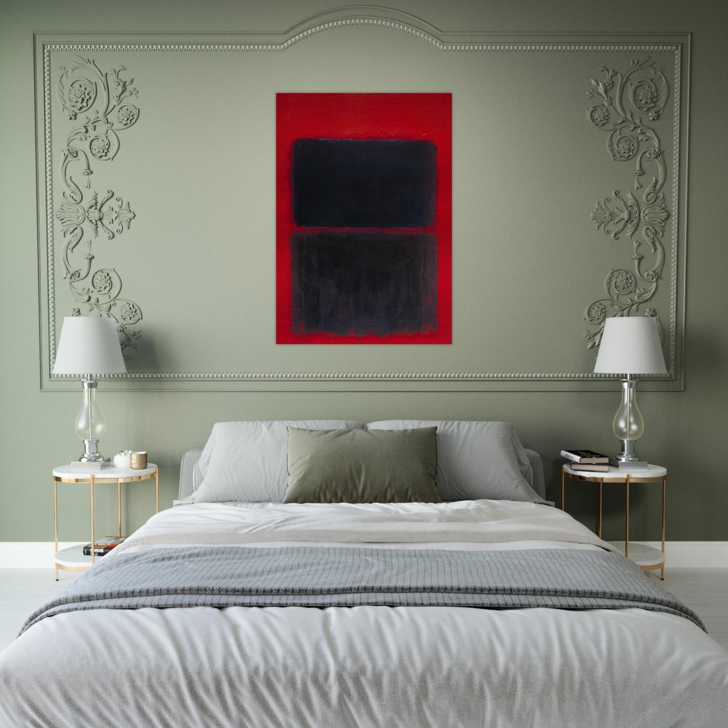 Light Red Over Black - 1957 - Mark Rothko Brushed Aluminum Print - 70x100 cm / 28x40 inches | Mark Rothko Aluminum Print | Mark Rothko Prints