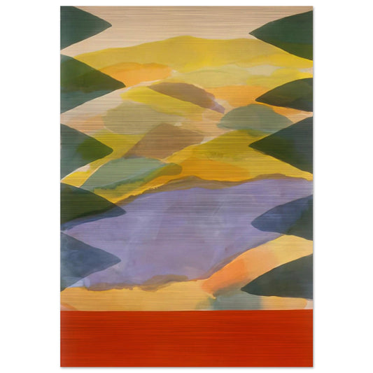 Imagination's Door - 1980 - Ronnie Landfield Brushed Aluminum Print - 70x100 cm / 28x40 inches | Ronnie Landfield Aluminum Print | Ronnie Landfield Prints