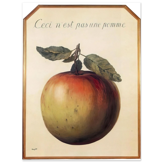 Rene Magritte - THIS IS NOT AN APPLE 1964 Fine Art Poster - Default Title