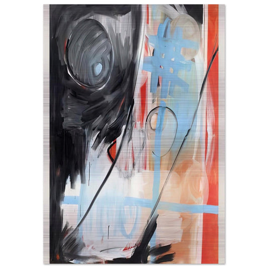 MoM Block Nr. 6 - 1999 - Michel Majerus Brushed Aluminum Print - 70x100 cm / 28x40 inches | Michel Majerus Aluminum Print | Michel Majerus Prints