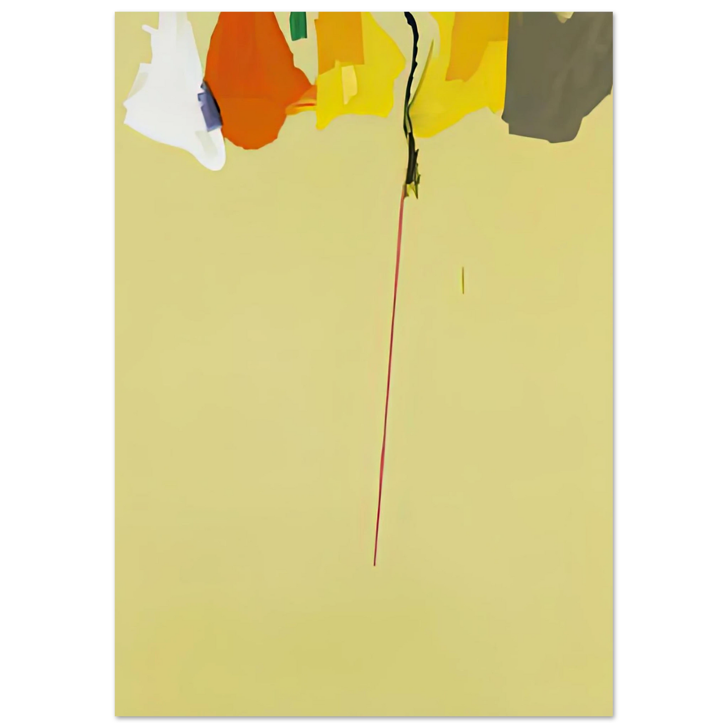 Helen Frankenthaler - Rapunzel, 1974- Wall Art - 21x29.7 cm / 8x12" - Premium Wooden Framed Poster With Fine Art Paper - White frame