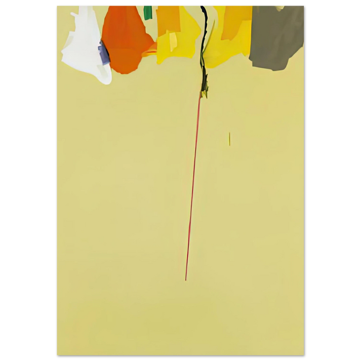 Helen Frankenthaler - Rapunzel, 1974- Wall Art - 21x29.7 cm / 8x12" - Premium Wooden Framed Poster With Fine Art Paper-canvas - White frame