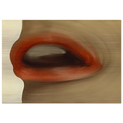 MUND MOUTH BRIGITTE BARDOT S LIPS 1963 - Gerhard Richter Brushed Aluminum Print - 70x100 cm / 28x40 inches | Gerhard Richter Aluminum Print | Gerhard Richter Prints