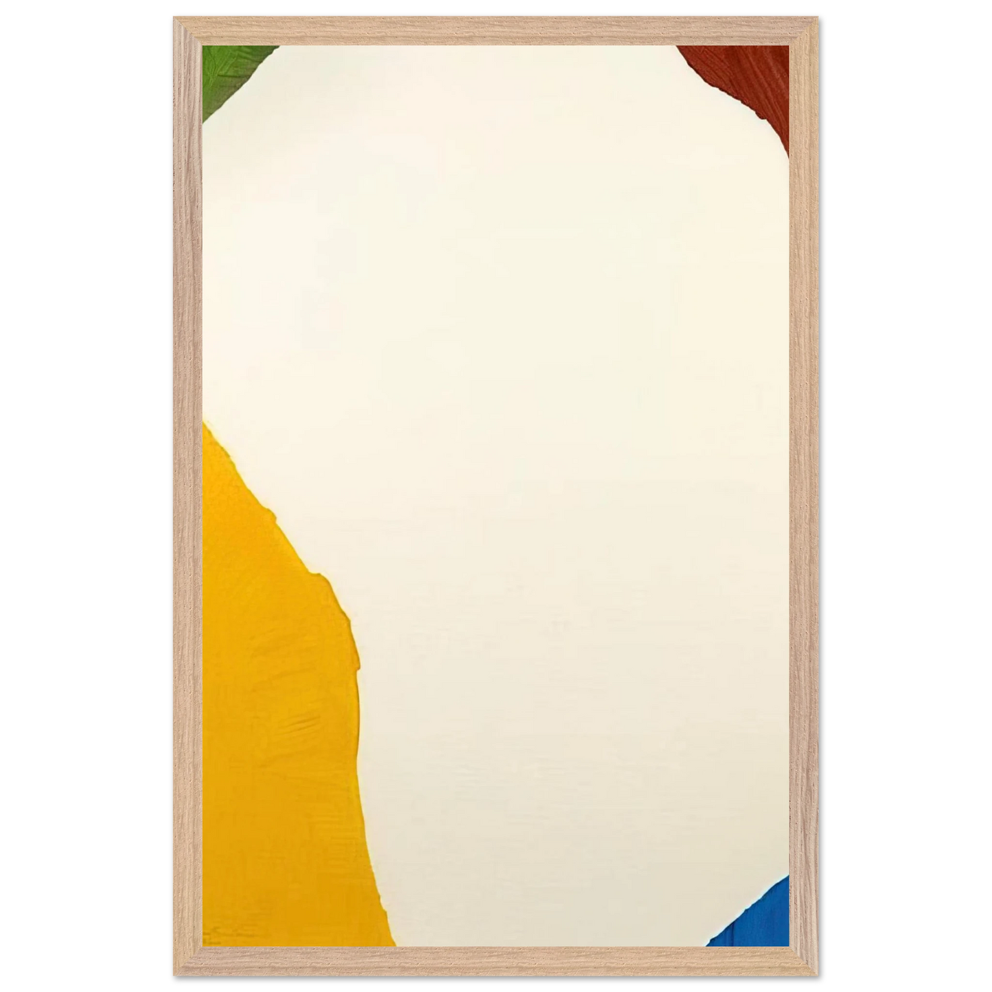 Helen Frankenthaler - Wind Directions - 1970 Wall art - 70x100 cm / 28x40 inches - Premium Wooden Framed Poster With Fine Art Paper - Wood frame