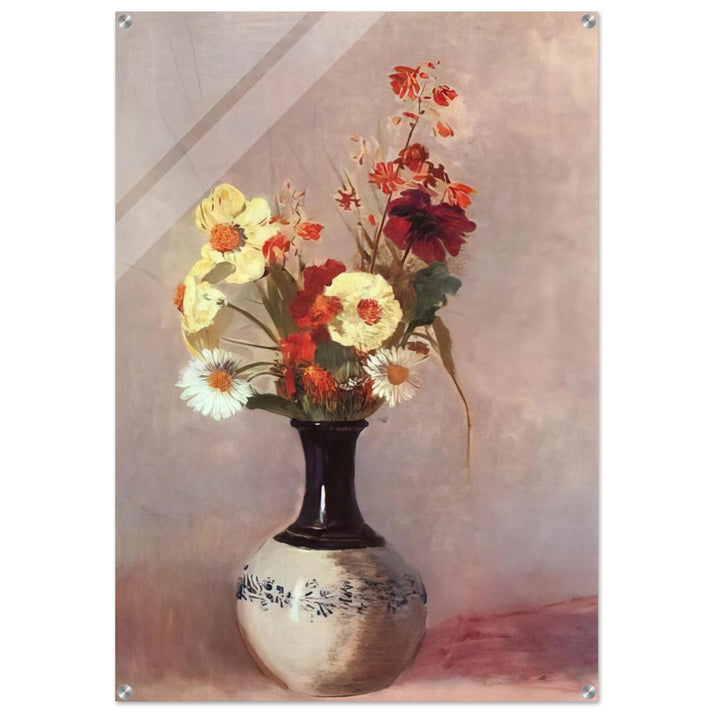 VASE OF FLOWERS 9 - Odilon Redon Acrylic Print - 70x100 cm / 28x40″ inches