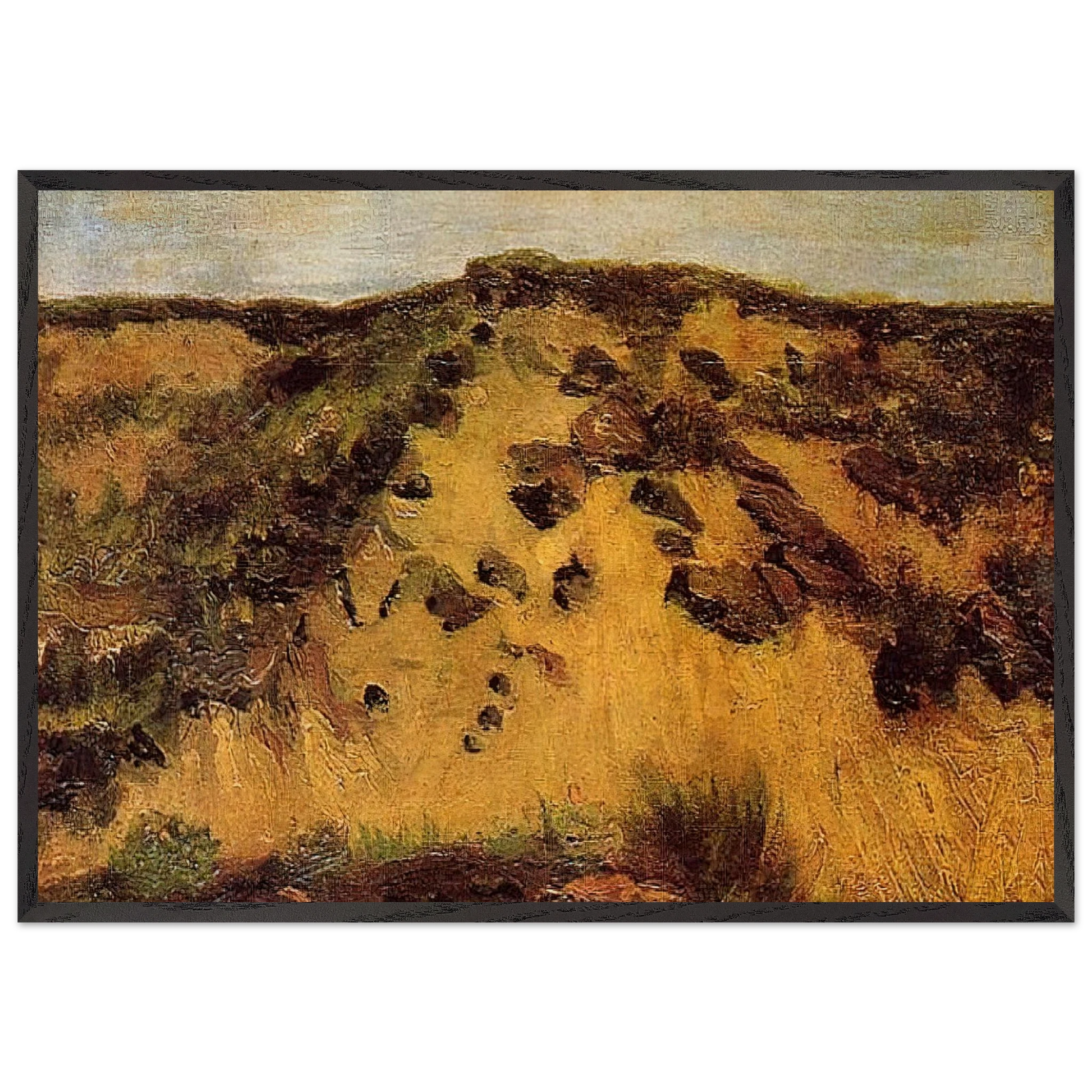 Dunes - Vincent van Gogh Framed Art Print – Black Wooden Frame - Default Title - -Framed Art Print