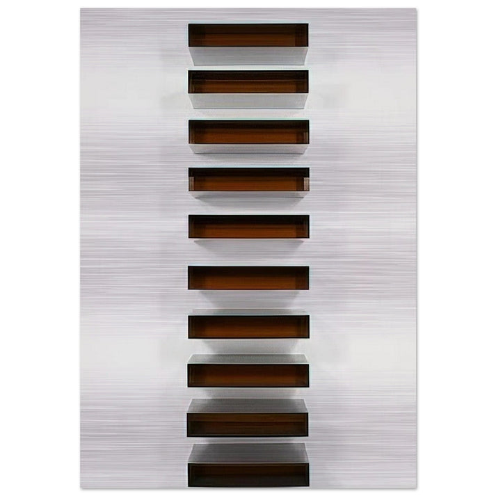 Untitled - 1973 - Donald Judd Brushed Aluminum Print - 70x100 cm / 28x40 inches | Donald Judd Aluminum Print | Donald Judd Prints