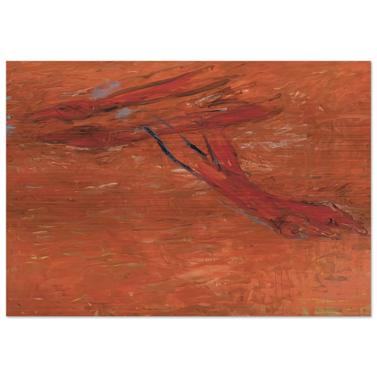 AUGUST 17TH 1998 - Susan Rothenberg Brushed Aluminum Print - 70x100 cm / 28x40 inches | Susan Rothenberg Aluminum Print | Susan Rothenberg Prints