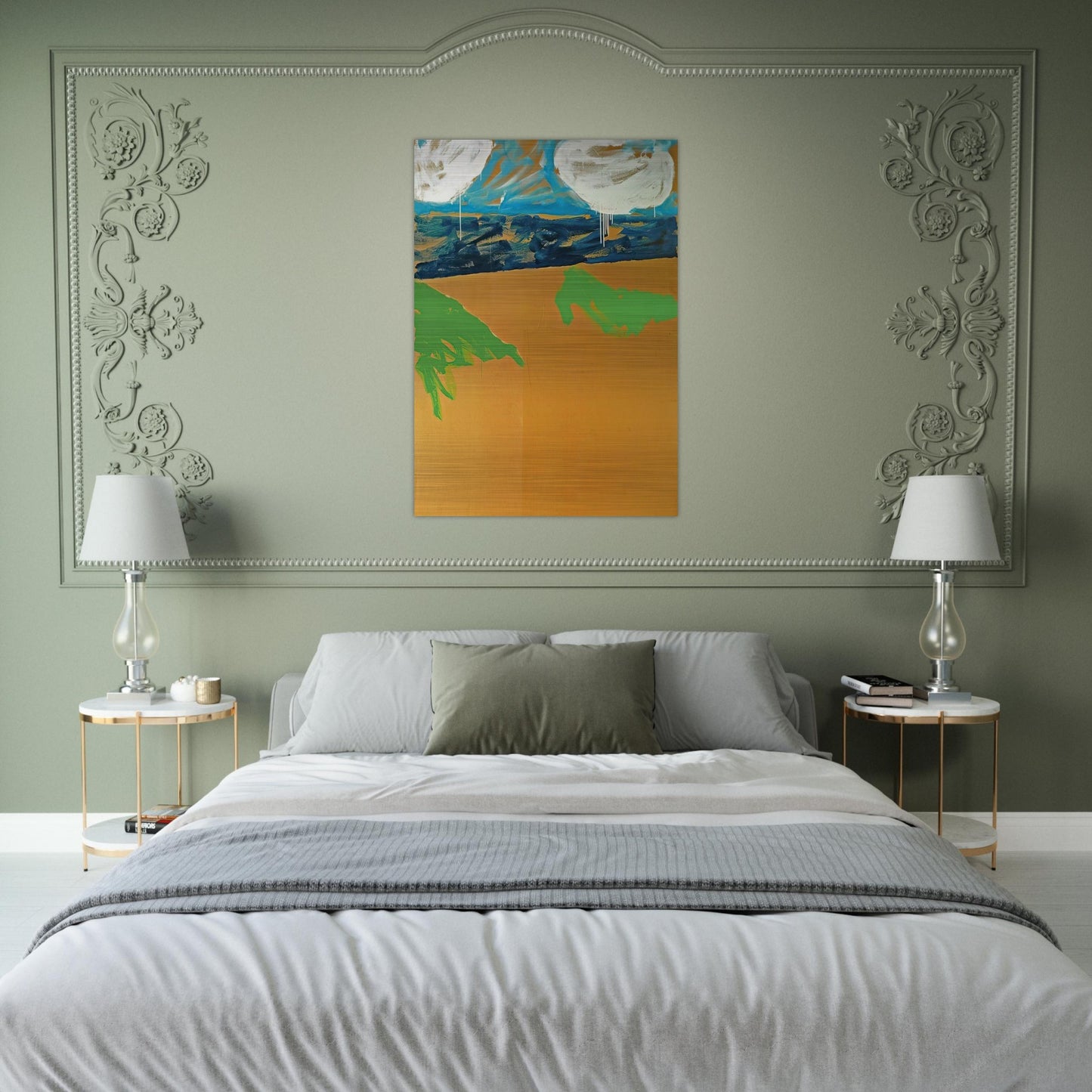 Paesaggio anemico - 1973 - Mario Schifano Brushed Aluminum Print - 70x100 cm / 28x40 inches | Mario Schifano Aluminum Print | Mario Schifano Prints