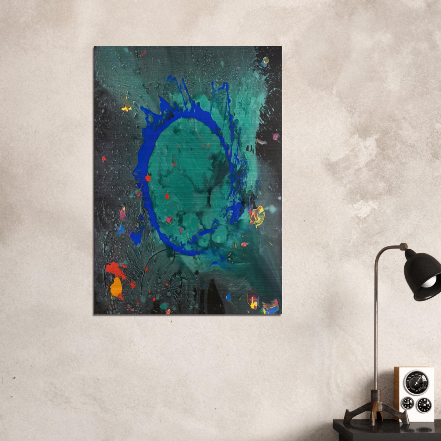 Jade Buddha 23.07.08 - 2008 - John Hoyland Brushed Aluminum Print - 70x100 cm / 28x40 inches | John Hoyland Aluminum Print | John Hoyland Prints