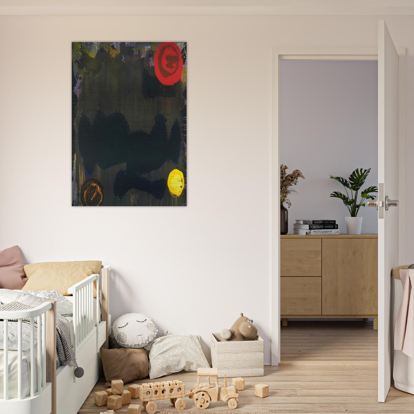 Gadal 10.11.86 - 1986 - John Hoyland Brushed Aluminum Print - 70x100 cm / 28x40 inches | John Hoyland Aluminum Print | John Hoyland Prints