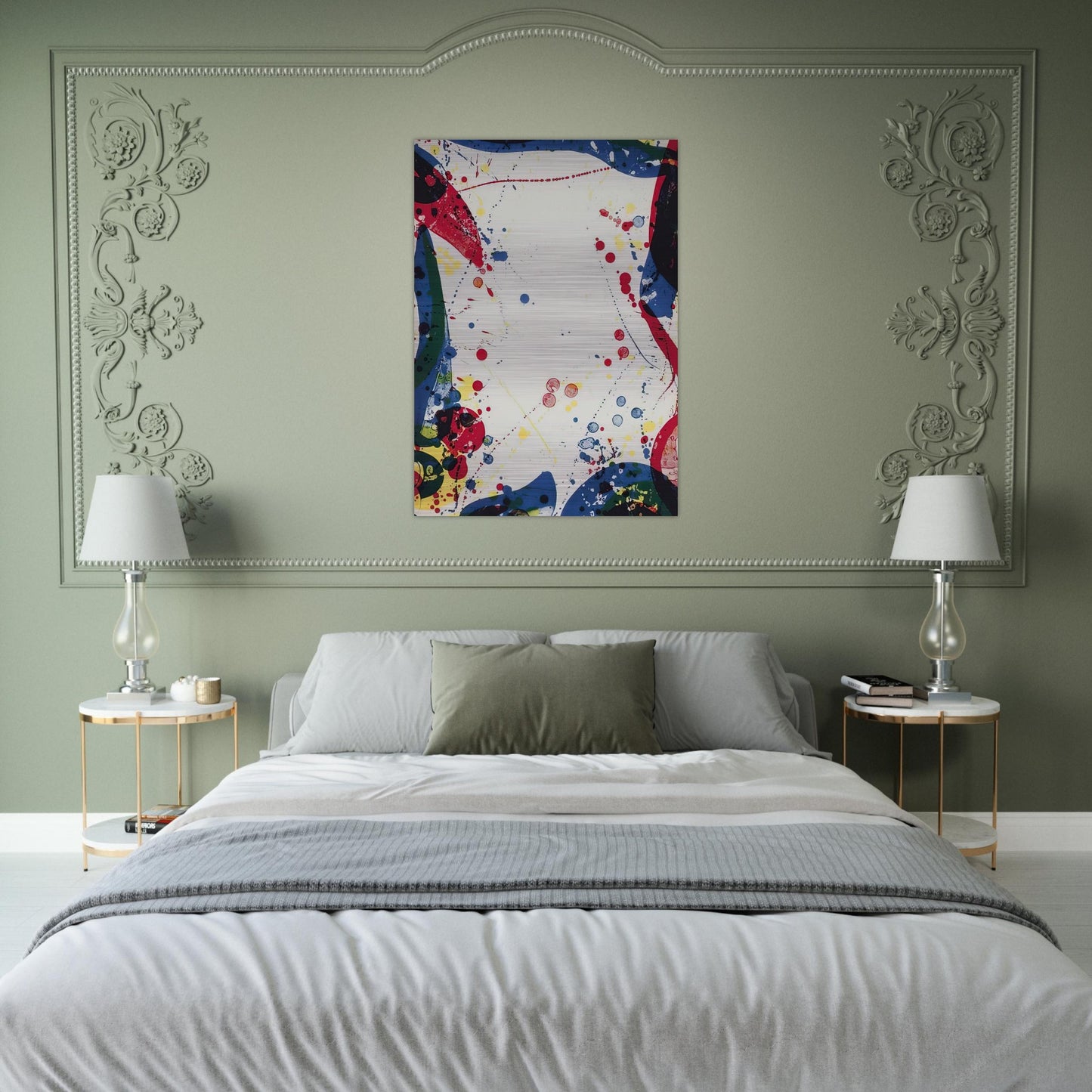 Sulfur Water - Sam Francis Brushed Aluminum Print - 70x100 cm / 28x40 inches | Sam Francis Aluminum Print | Sam Francis Prints