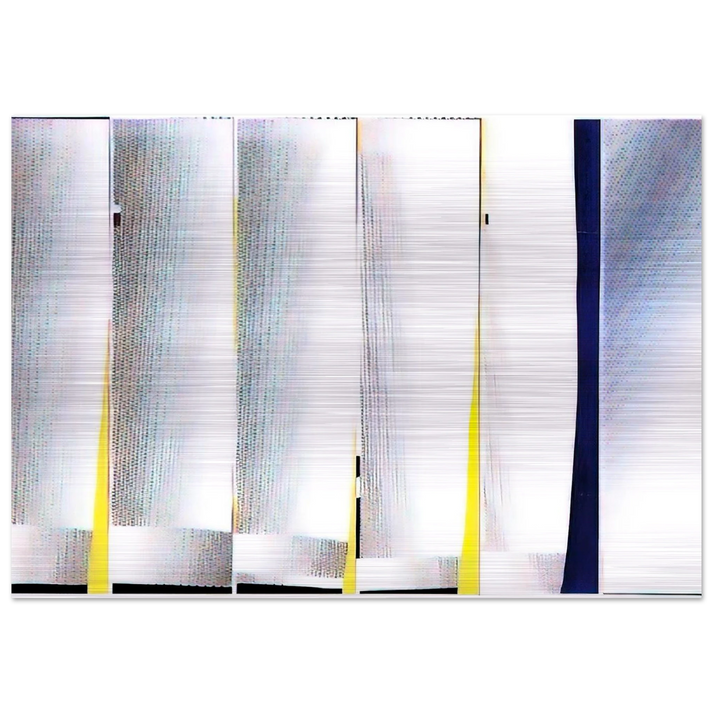 MIRROR SIX PANELS 3 1971 - Roy Lichtenstein Brushed Aluminum Print - 70x100 cm / 28x40 inches | Roy Lichtenstein Aluminum Print | Roy Lichtenstein Prints