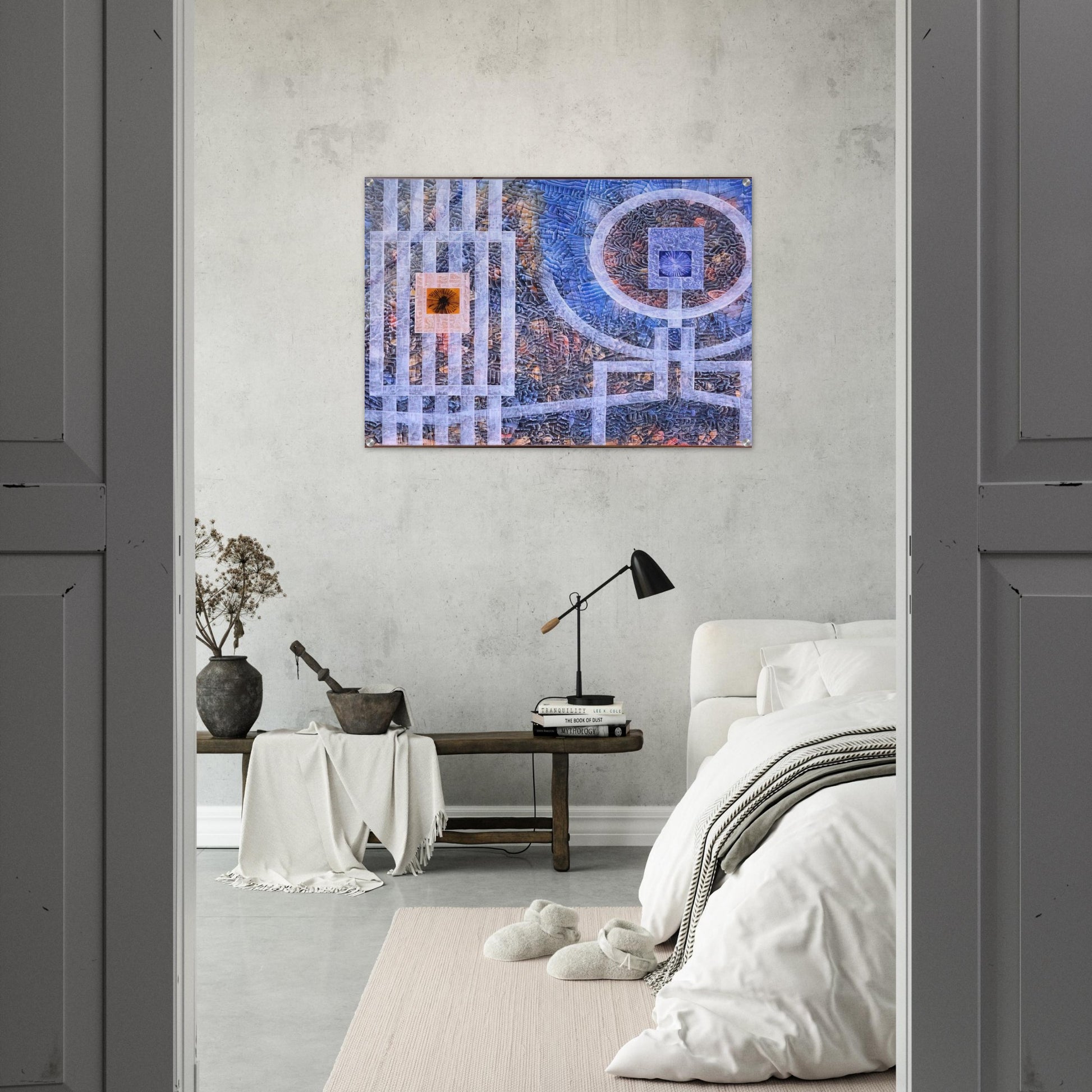 Exile - 1974 - Jimmy Ernst Acrylic Print - 70x100 cm / 28x40″ inches | Jimmy Ernst Wall Art | Jimmy Ernst Prints