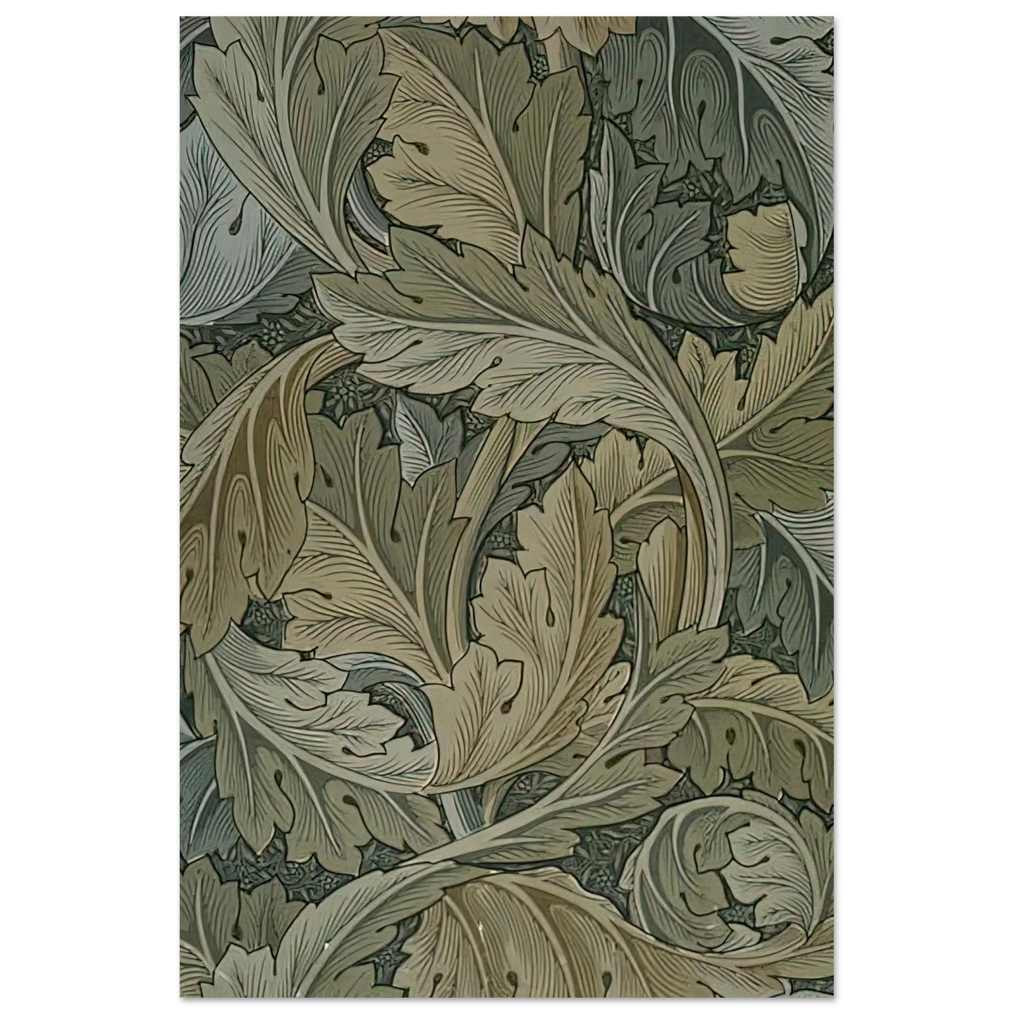 William Morris - ACANTHUS WALLPAPER 1875 Fine Art Poster - 75x100 cm / 30x40 inches