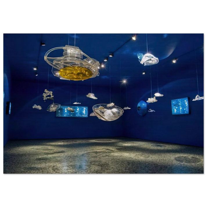 Hydrospatial Cities - 2009 - Gyula Kosice Brushed Aluminum Print - 70x100 cm / 28x40 inches | Gyula Kosice Aluminum Print | Gyula Kosice Prints