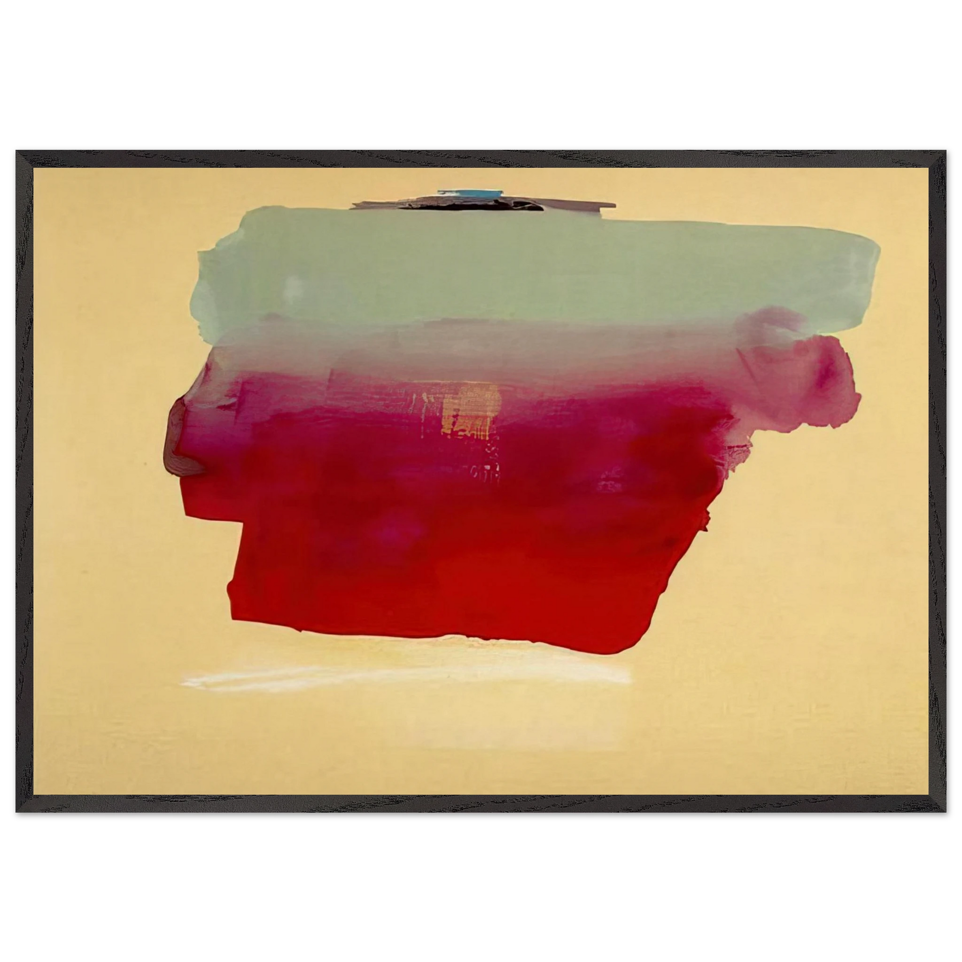 Robinson s Wrap - 1974 - Helen Frankenthaler 70x100 cm / 28x40 inches Framed Art Print – Black Wooden Frame